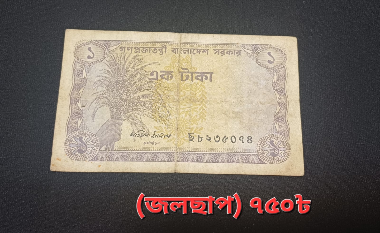 ১ টাকা জলছাপ